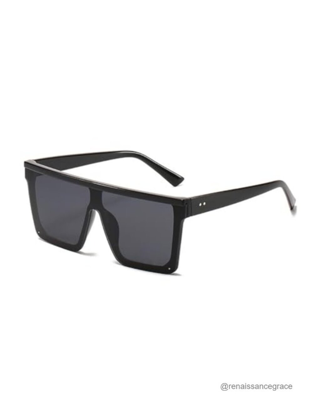 Oversized Square Sunglasses Flat Top Trendy Fashion Shades UV Protection